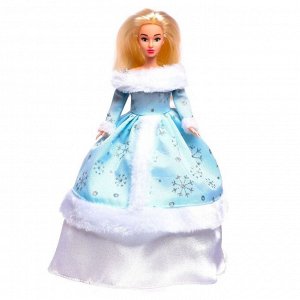 Музыкальная кукла «Анна. Снегурочка» в платье, танцует, рассказывает стихи, на пульте управления