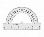 Транспортир 180 гр. 10см. ТР12 СТАММ.прозр
