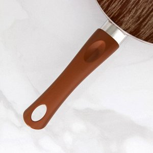 Сковорода глубокая Kantry, d=26 см, пластиковая ручка, антипригарное покрытие, цвет коричневый