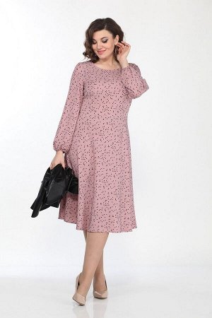 Жакет, Платье / Lady Style Classic 2256 розовый-черный