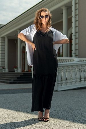 Жакет, Платье / Andina 918 черный+белый