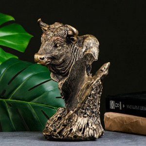 Подставка для бутылки «Бык», под бронзу, 16x21x25 см