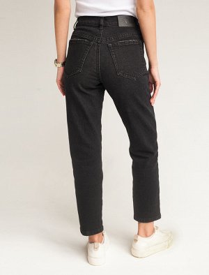 Vilatte Джинсы mom-fit из денима со спандексом черный