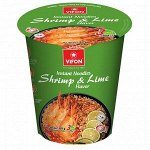 VIFONЛапша быстрого приготовления со вкусом креветки и лайма по-восточному (СТАКАН) 60г