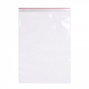 Пакеты ZIP LOCK "зиплок" ПРОЧНЫЕ, комплект 100 шт., 180х250 мм, ПВД, 60 мкм, BRAUBERG EXTRA, 608173