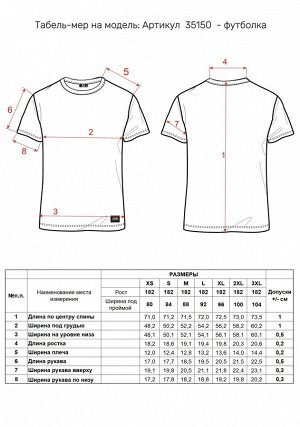 Футболка мужская 35150 черный