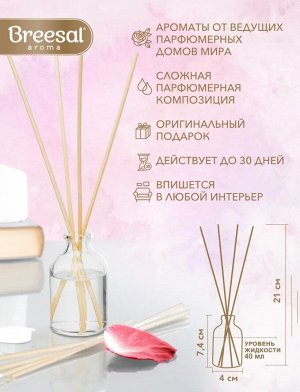 Breesal Ароматический диффузор с палочками Aromа Sphere Волнующая страсть, 40 мл