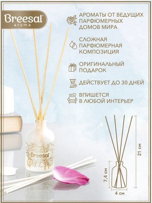 Breesal Ароматический диффузор с палочками Aromа Sphere Свежесть чувств, 40 мл