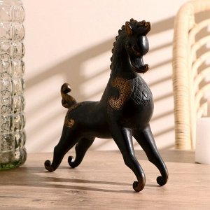 Сувенир "Конь" 20х23 см, бронза