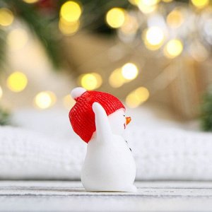Мыло фигурное "Снеговик красная шапка" 2х2х4см