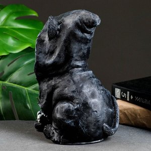 Фигурка полистоун «Котик хиппи», чёрный, 26x13x16 см
