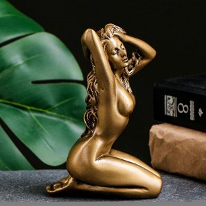 Фигура "Девушка на коленях" золото 10х6х15см