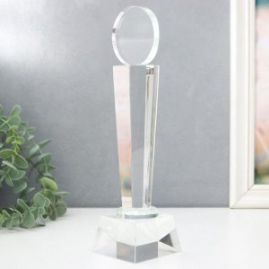 Сувенир стекло "Стела наградная - Медаль" 26 см