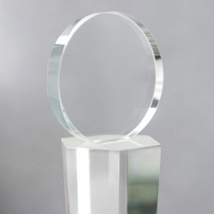 Сувенир стекло "Стела наградная - Медаль" 26 см