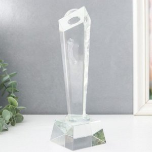Наградная фигура стела «Гольф», стекло под нанесение, 22.5x6.8x6.8 см