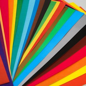 Набор "Минни Маус" А4: 10л цветного одностороннего картона + 16л цветной двусторонней бумаги