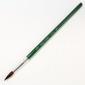 Кисть для рисования из волоса пони круглая № 8 короткая ручка
