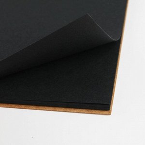 Скетчбук с черными листами А5, 20 листов, 160 г/м2 MALEVICH