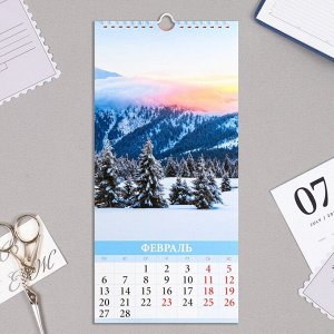 Календарь перекидной на ригеле "Очарование природы" 2023 год, 16,5 х 34 см