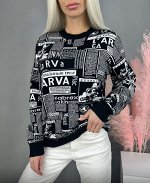 Свитшот с принтом женский
