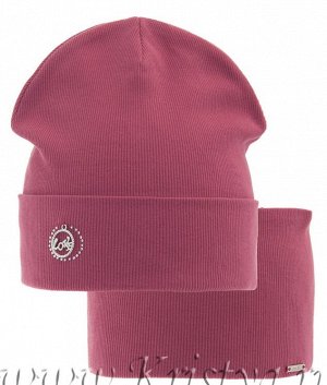 Комплект для девочки (шапка+шарф-снуд)