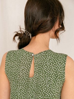 Платье Polka-dot Green