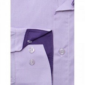 Сорочка подростковая приталенная длинный рукав цвет Фиолетовый Imperator