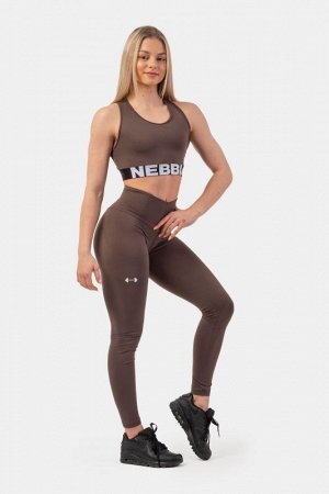 Леггинсы NEBBIA Classic High-Waist Performance 403 (Коричневый)
