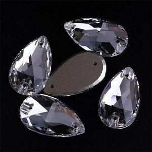 Xulin Стразы пришивные капля Crystal 7x12 мм