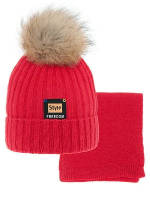 MIALT Зимний комплект для девочки (шапка+шарф)