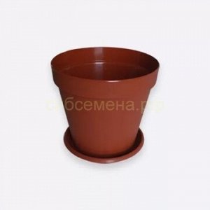Горшок Классика 0,25л + поддон 0,5 (кр-кор)