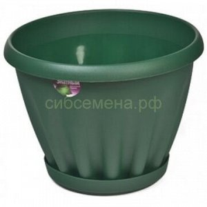 Горшок Знатный с/п 1л темно-зеленый