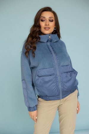 Куртка женская демисезонная 23999 (голубой/тедди)