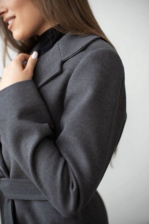 Пальто женское демисезонное 22550 (серый)