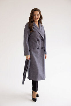 Пальто женское демисезонное 24110 (серый)