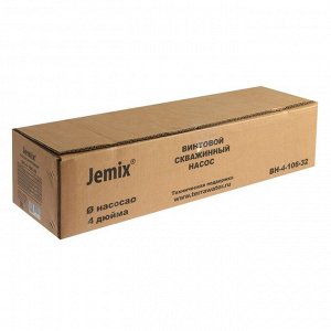 Насос скважинный JEMIX ВН-4-106-32, винтовой, 370 Вт, напор 106 м, 32 л/мин, кабель 25 м