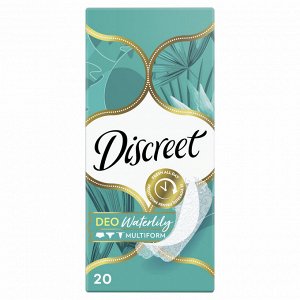 DISCREET Женские гигиенические прокладки на каждый день Deo Water Lily Multiform Single 20шт