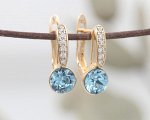 Серьги кристаллами Swarovski