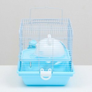 Клетка для грызунов "Пижон", с наполнением 37 х 27 х 30 см, голубая