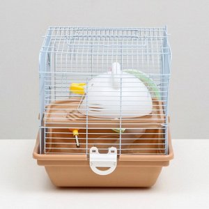 Клетка для грызунов «Пижон», с наполнением 37x27x30 см, коричневая