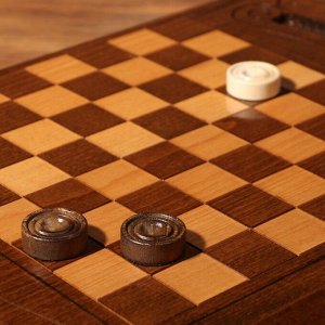 Нарды ручной работы "Лошадь", 60х30 см, с шахматным полем, Армения