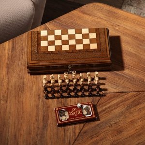 Шахматы ручной работы "Стандарт", 30х16 см, массив, Армения