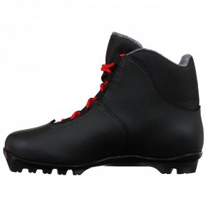 Ботинки лыжные Winter Star classic, NNN, искусственная кожа, цвет чёрный/красный, лого белый, размер 35