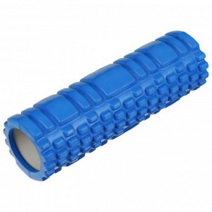 Роллер для йоги 30 х 10 см, массажный, цвет синий