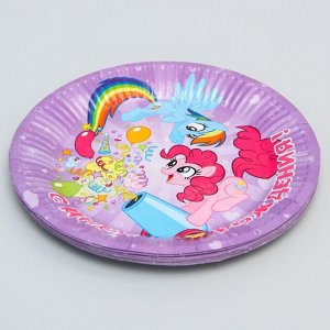 Набор бумажных тарелок, My Little Pony, 18 см, 10 шт.