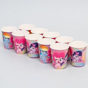 Набор бумажных стаканов, My Little Pony, 250 мл, 10 шт