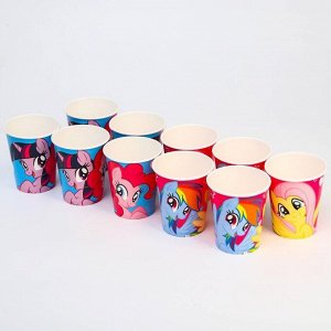 Набор бумажных стаканов, My Little Pony, 250 мл, 10 шт