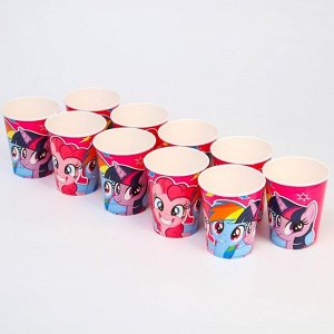 Набор бумажных стаканов, My Little Pony, 250 мл, 10 шт