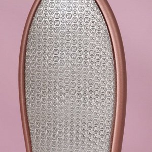 Тёрка для ног, лазерная, двусторонняя, 23,2 см, цвет розовое золото