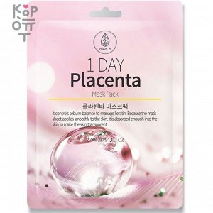 Med B MD:1 1 Day Placenta Mask Pack Тканевая маска с экстрактом плаценты 27мл.